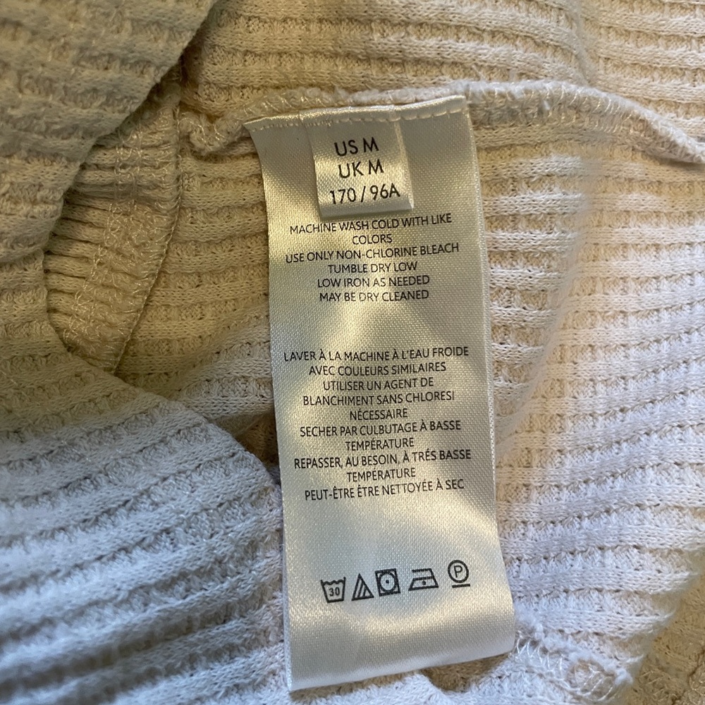 Free People Girls Night Thermal Hoodie Medium - Picture 4 of 4
